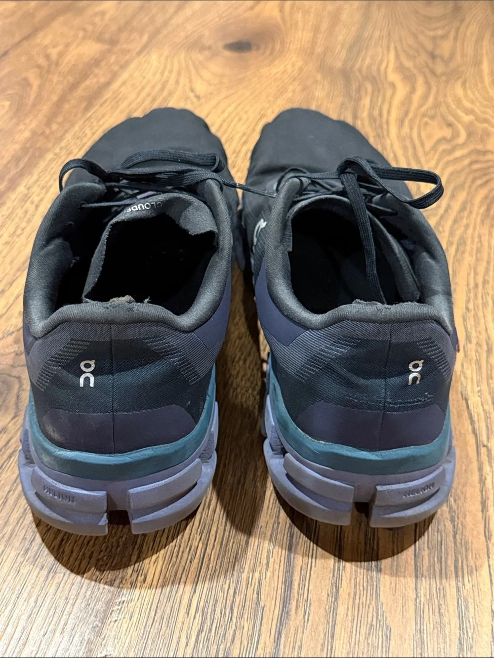 On Running Men's Athletic Shoes in Black and Blue